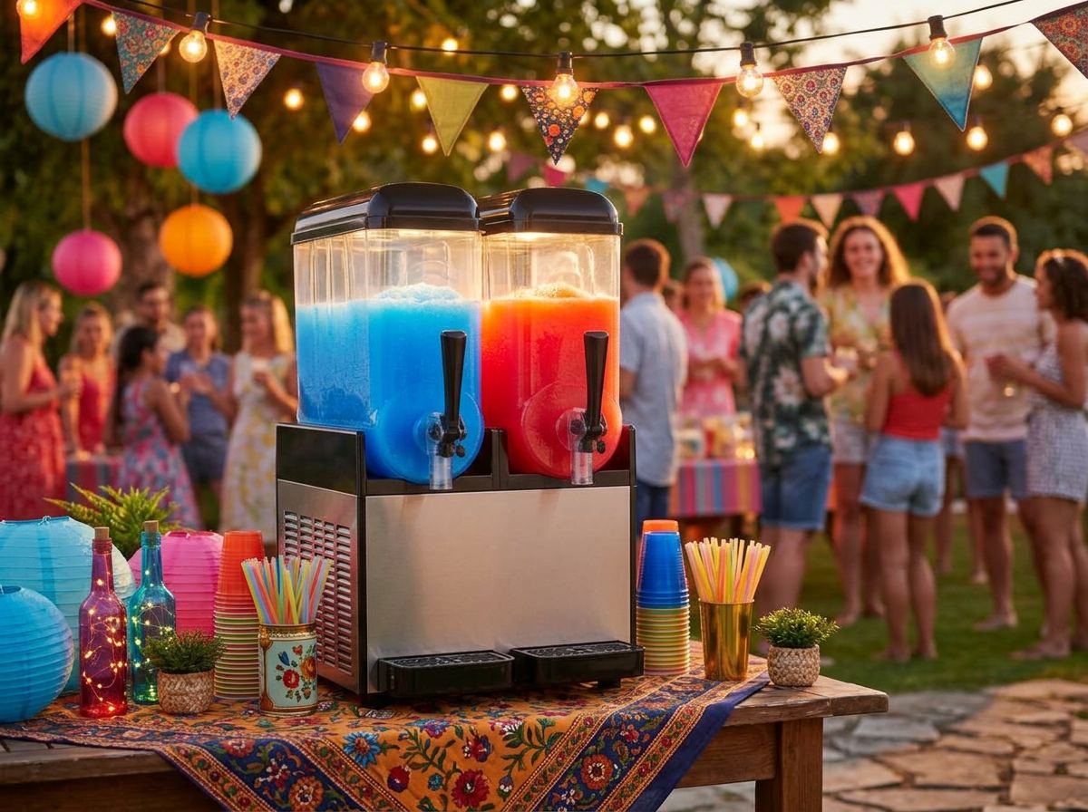 Slush-Maschine (2 × 15 l) – Der Farbtupfer auf jedem Fest