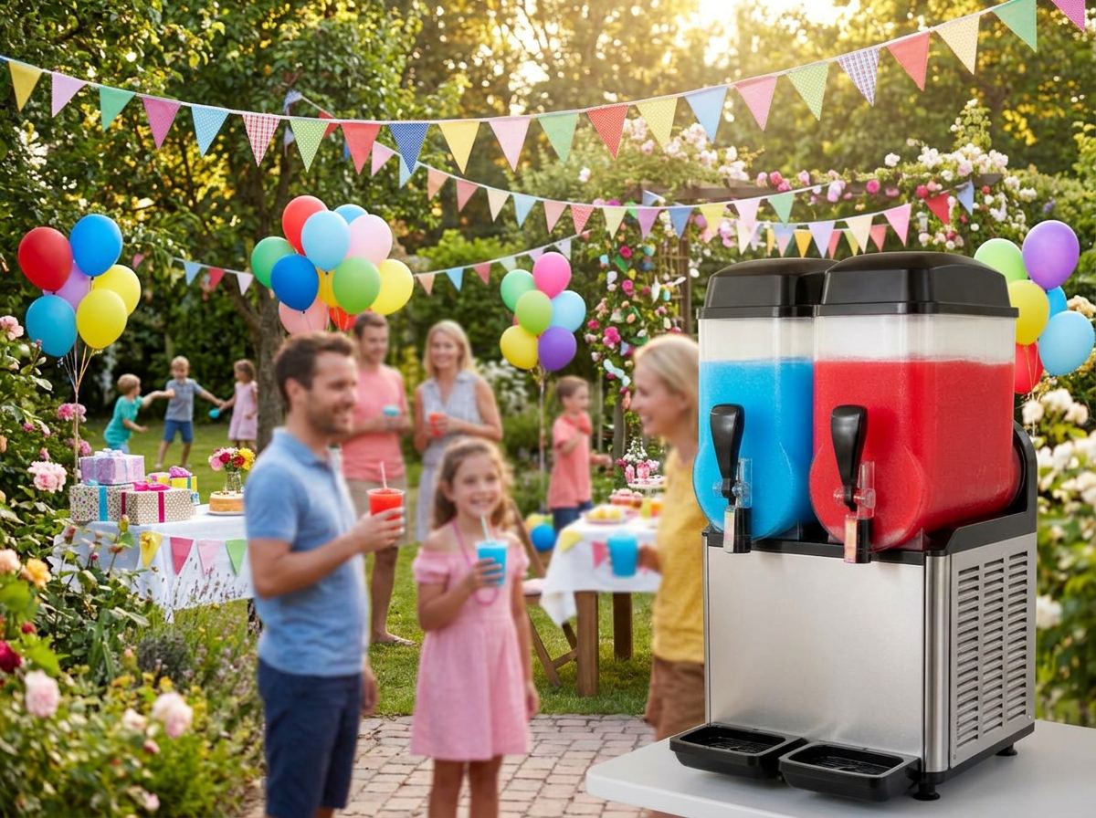 Slush-Maschine (2 × 15 l) – Auch die Kleinen lieben es
